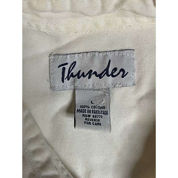 Mens 2006 Sturgis Bike Rally Mt Rushmore Wolf Leaders Of The Pack White Denim L - Picture 7 of 12